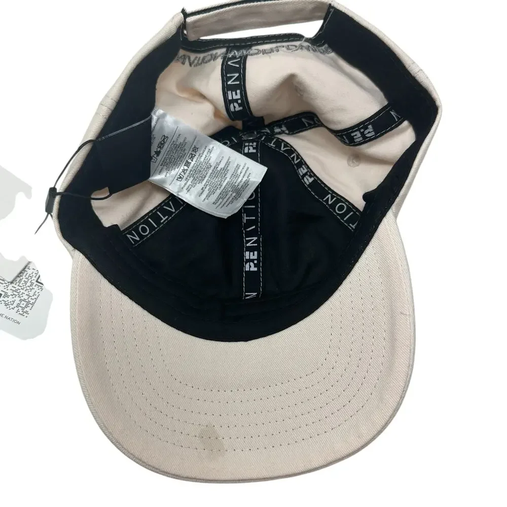 P.E Nation Logo Homage Cap Hat In Blush Pink Cotton One Size Unisex‎